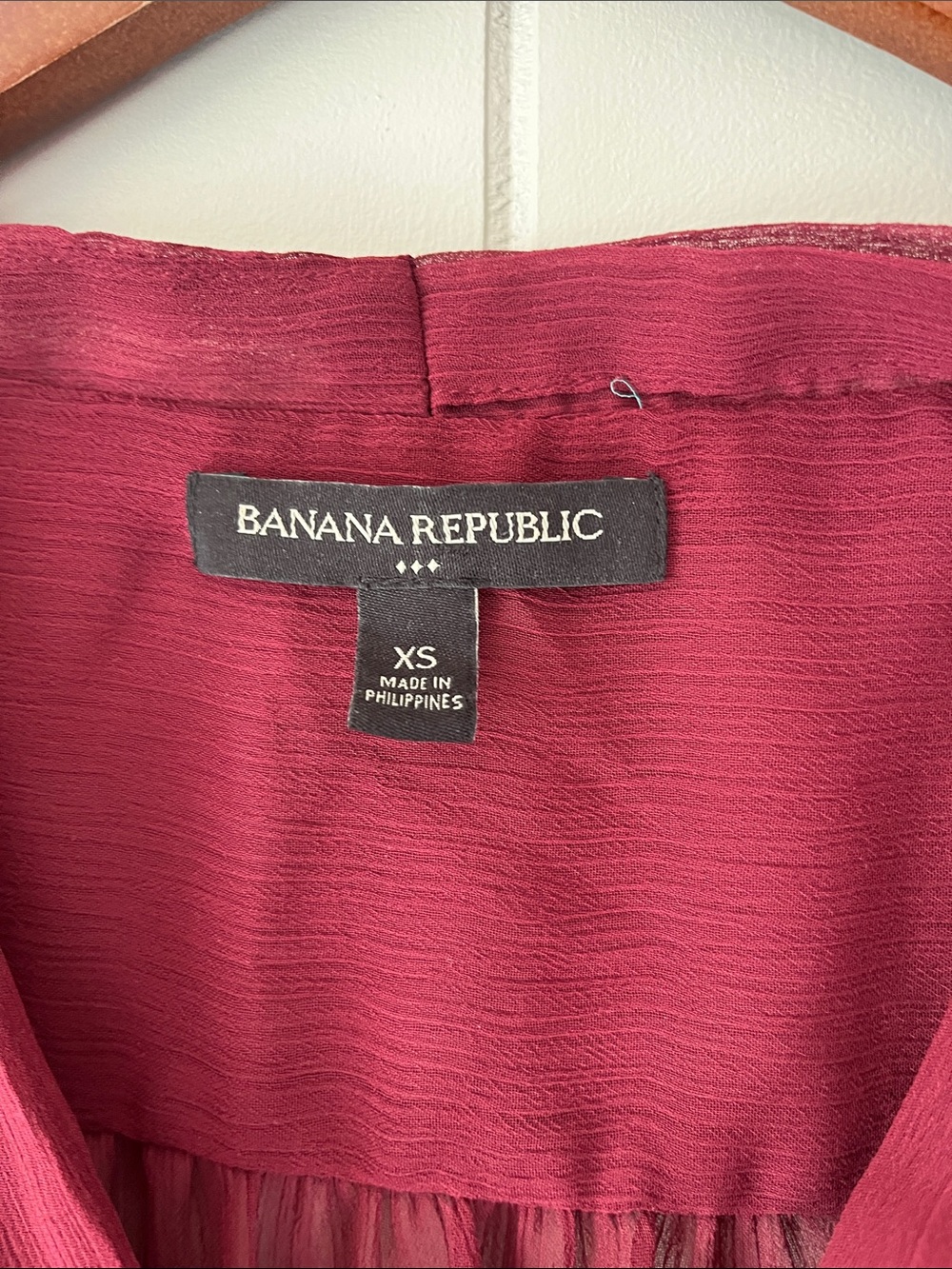 Banana Republic Raspberry Wrap-Front Blouse - Picture 2 of 11